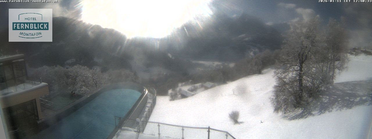 Archiv Foto Webcam Bartholomäberg: Ferienhotel Fernblick