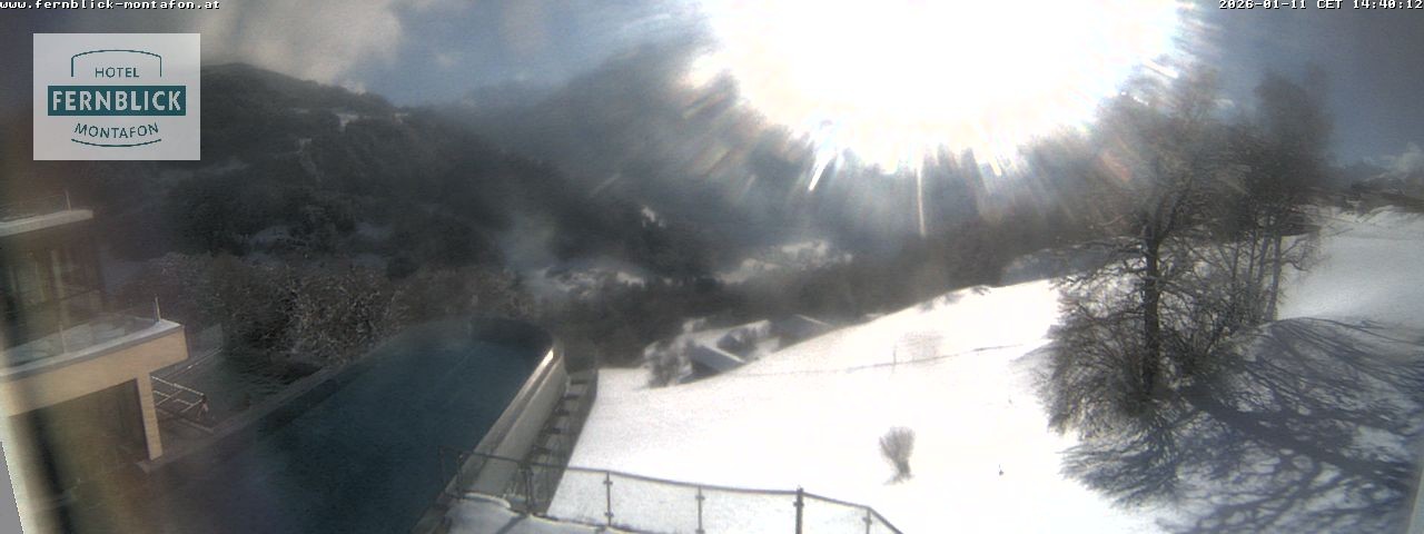 Archiv Foto Webcam Bartholomäberg: Ferienhotel Fernblick