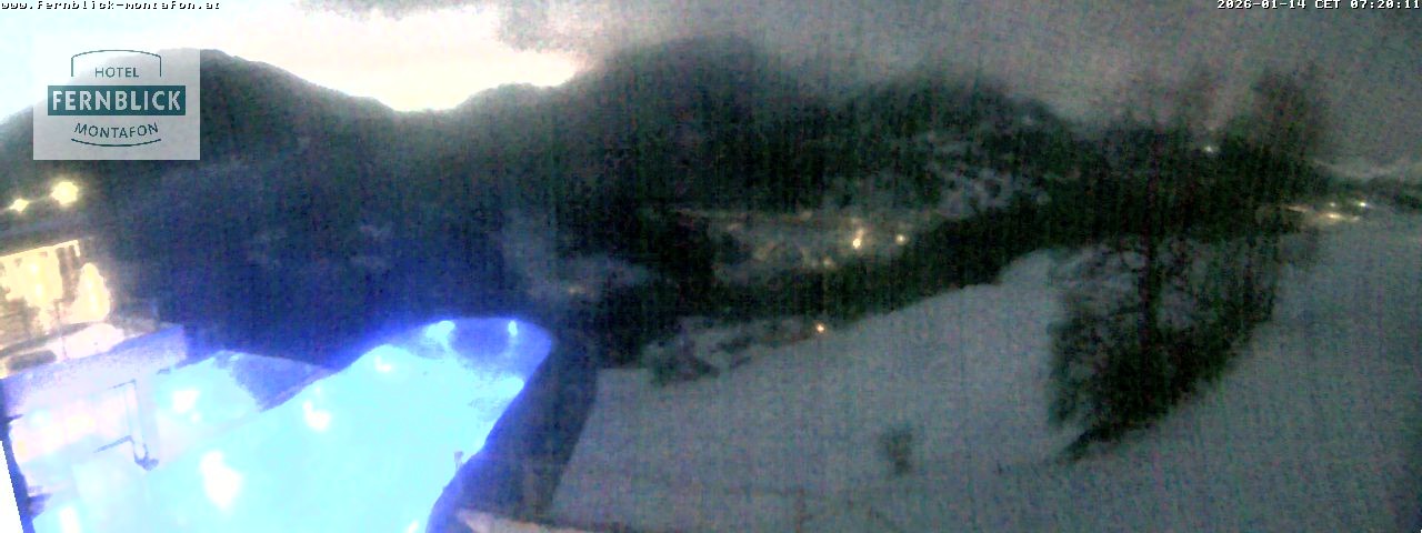Archived image Webcam Hotel Fernblick in Bartholomäberg