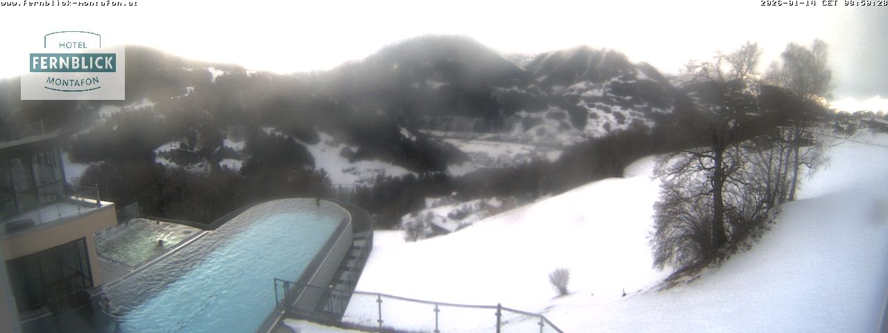 Archived image Webcam Hotel Fernblick in Bartholomäberg