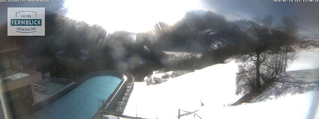 Archived image Webcam Hotel Fernblick in Bartholomäberg