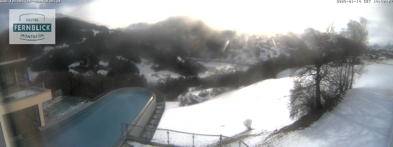 Archived image Webcam Hotel Fernblick in Bartholomäberg