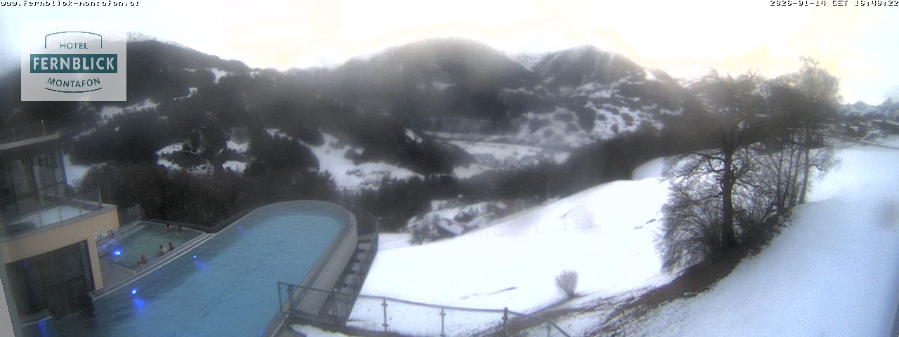 Archived image Webcam Hotel Fernblick in Bartholomäberg