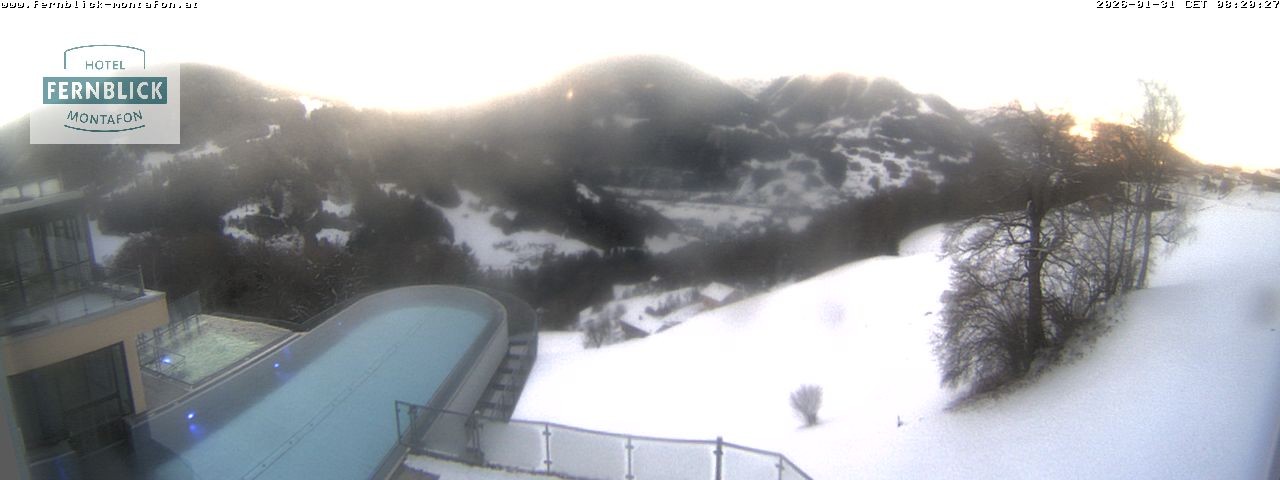 Archived image Webcam Hotel Fernblick in Bartholomäberg