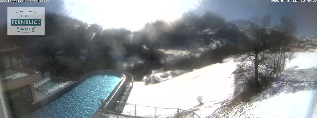 Archiv Foto Webcam Bartholomäberg: Ferienhotel Fernblick