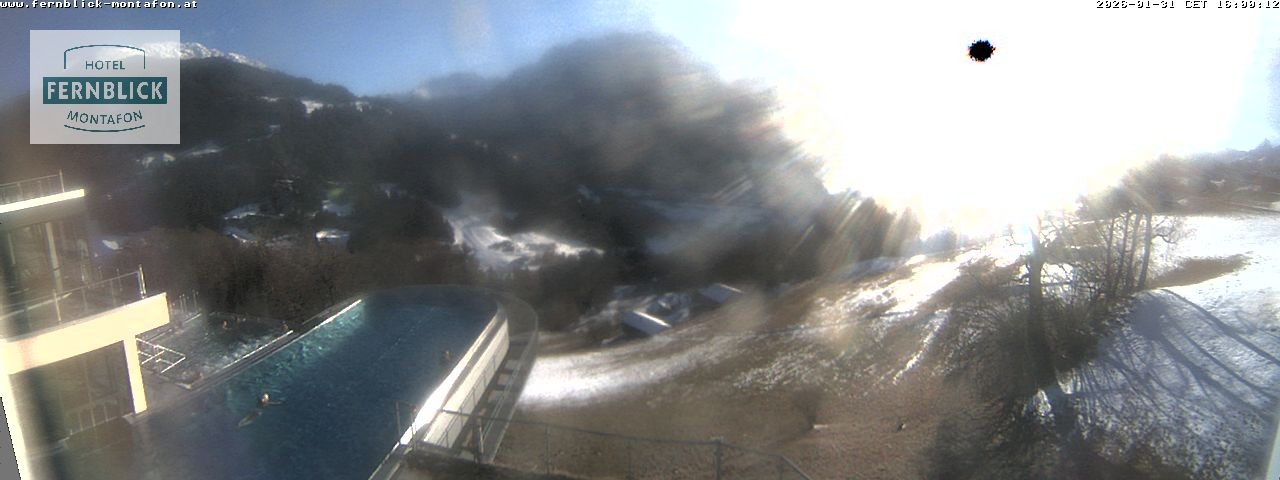 Archiv Foto Webcam Bartholomäberg: Ferienhotel Fernblick