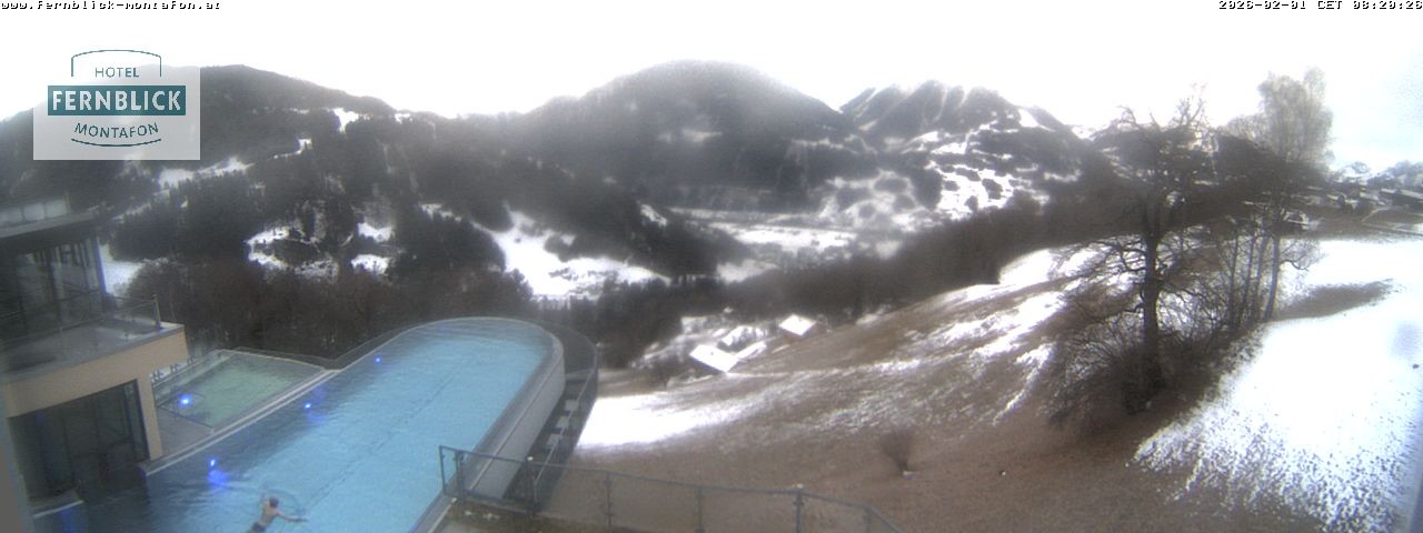 Archiv Foto Webcam Bartholomäberg: Ferienhotel Fernblick