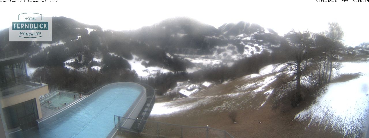 Archiv Foto Webcam Bartholomäberg: Ferienhotel Fernblick