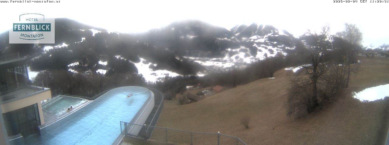 Archiv Foto Webcam Bartholomäberg: Ferienhotel Fernblick