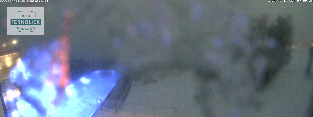 Archiv Foto Webcam Bartholomäberg: Ferienhotel Fernblick