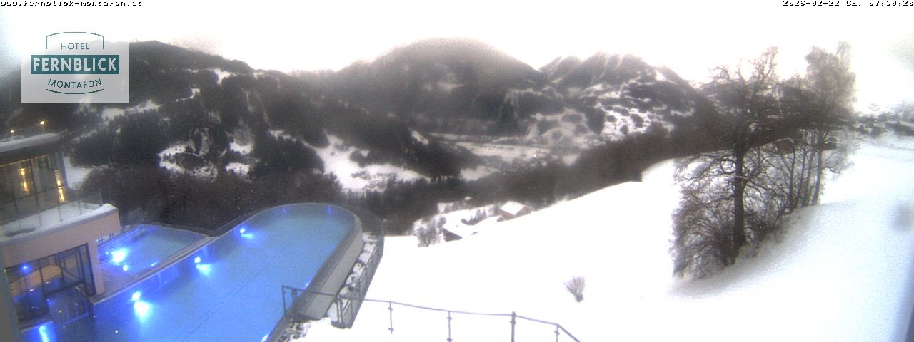 Archiv Foto Webcam Bartholomäberg: Ferienhotel Fernblick