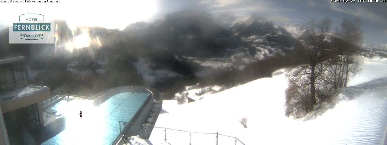 Archiv Foto Webcam Bartholomäberg: Ferienhotel Fernblick