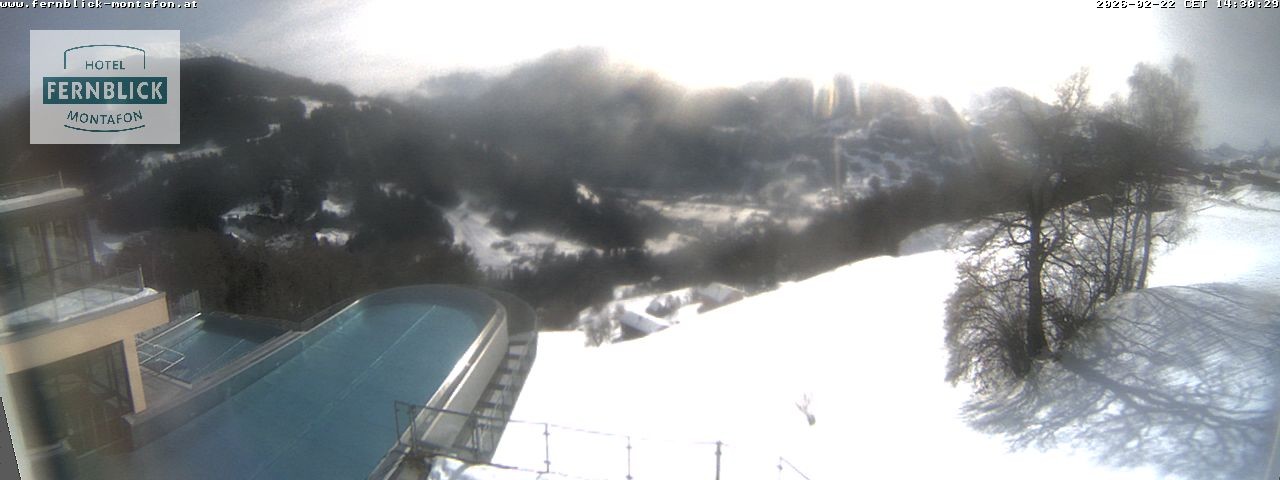 Archiv Foto Webcam Bartholomäberg: Ferienhotel Fernblick