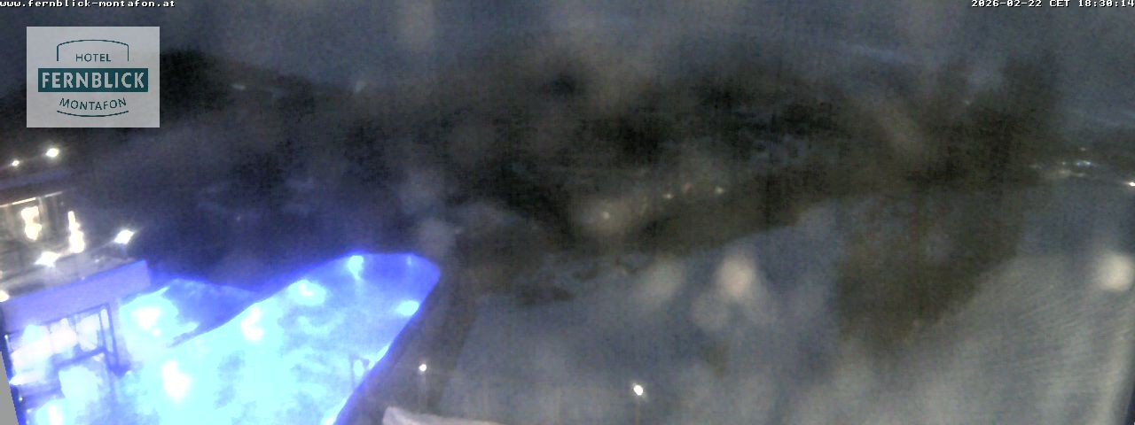 Archiv Foto Webcam Bartholomäberg: Ferienhotel Fernblick