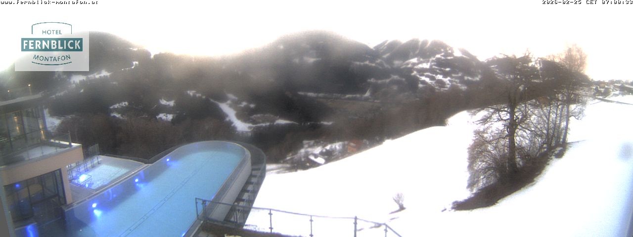 Archiv Foto Webcam Bartholomäberg: Ferienhotel Fernblick