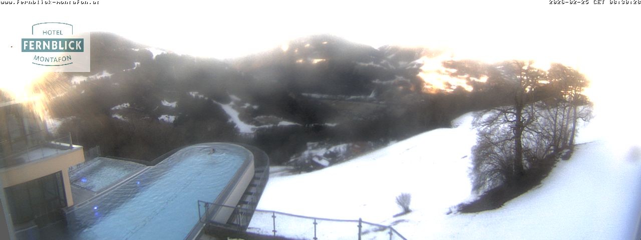 Archiv Foto Webcam Bartholomäberg: Ferienhotel Fernblick