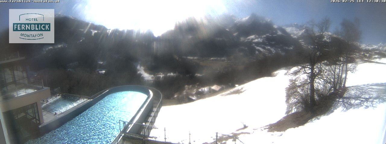 Archiv Foto Webcam Bartholomäberg: Ferienhotel Fernblick