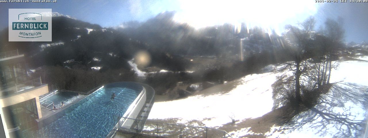 Archiv Foto Webcam Bartholomäberg: Ferienhotel Fernblick