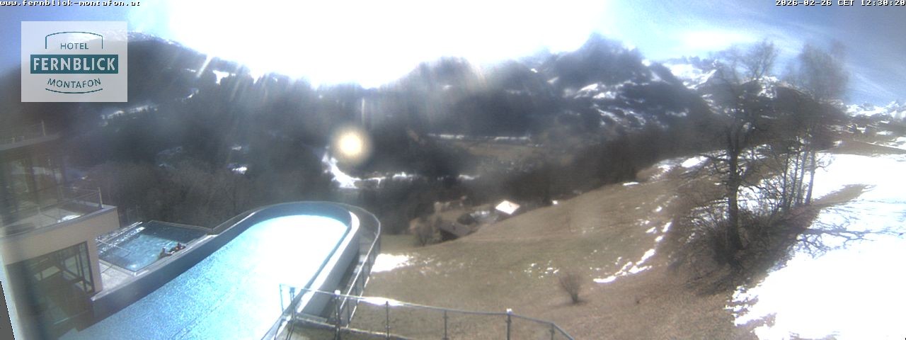 Archiv Foto Webcam Bartholomäberg: Ferienhotel Fernblick