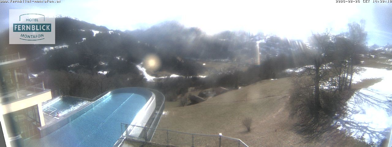 Archiv Foto Webcam Bartholomäberg: Ferienhotel Fernblick