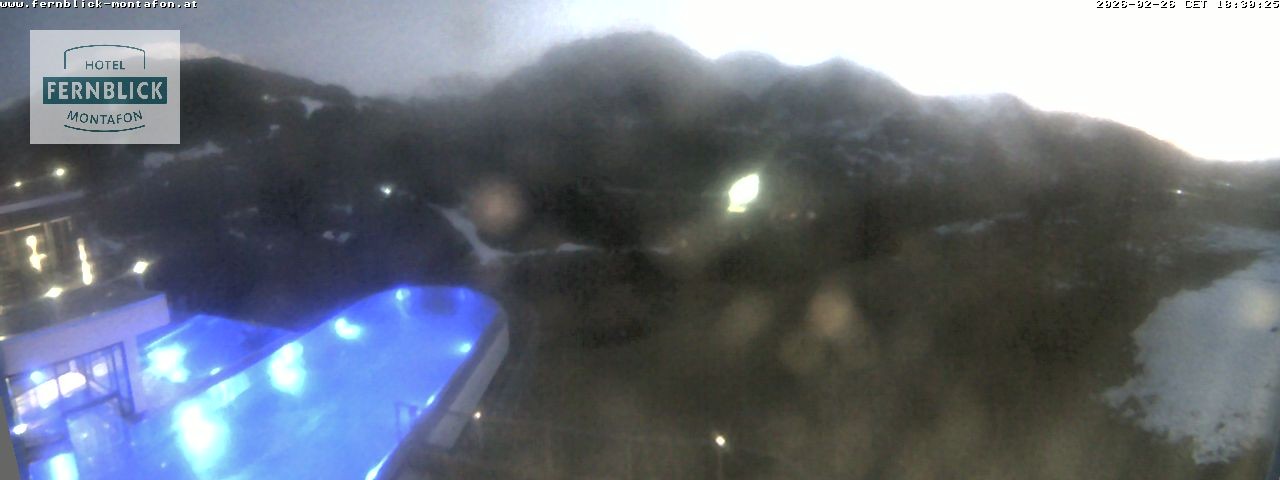 Archiv Foto Webcam Bartholomäberg: Ferienhotel Fernblick