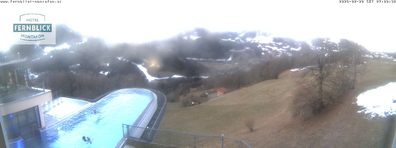 Archiv Foto Webcam Bartholomäberg: Ferienhotel Fernblick