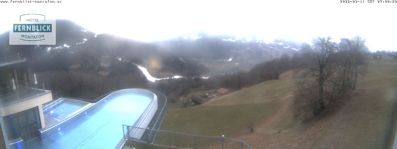 Archiv Foto Webcam Bartholomäberg: Ferienhotel Fernblick