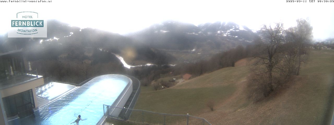 Archiv Foto Webcam Bartholomäberg: Ferienhotel Fernblick