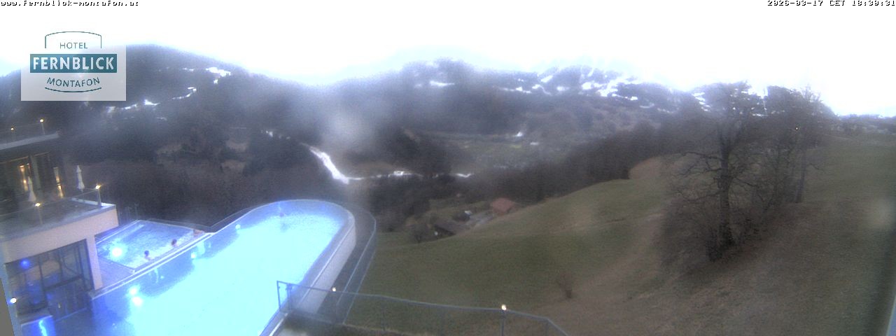 Archiv Foto Webcam Bartholomäberg: Ferienhotel Fernblick