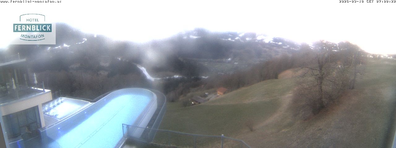 Archiv Foto Webcam Bartholomäberg: Ferienhotel Fernblick