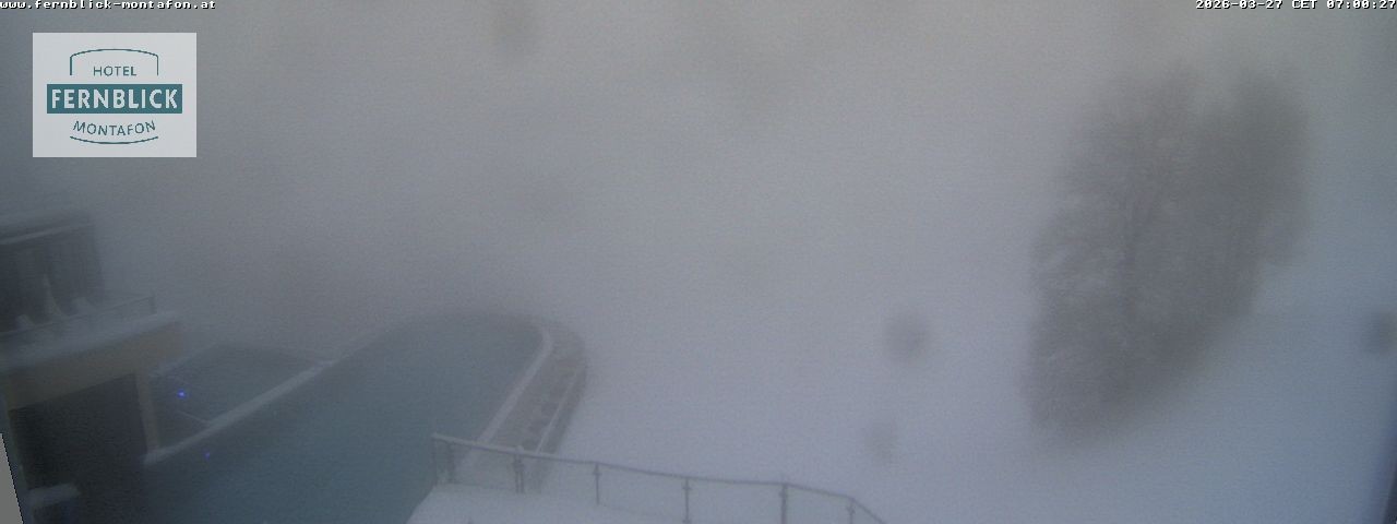 Archiv Foto Webcam Bartholomäberg: Ferienhotel Fernblick