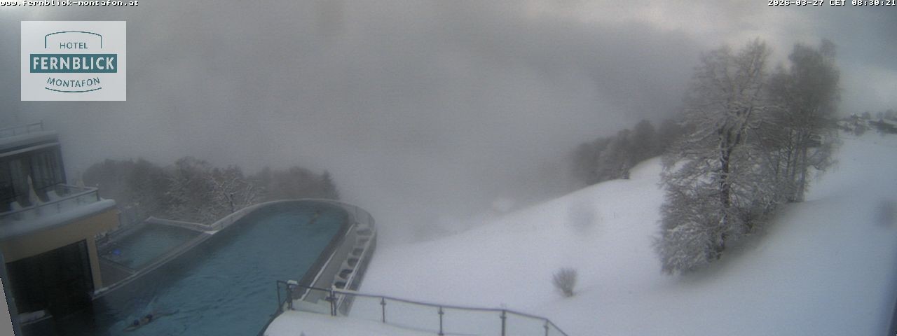 Archiv Foto Webcam Bartholomäberg: Ferienhotel Fernblick