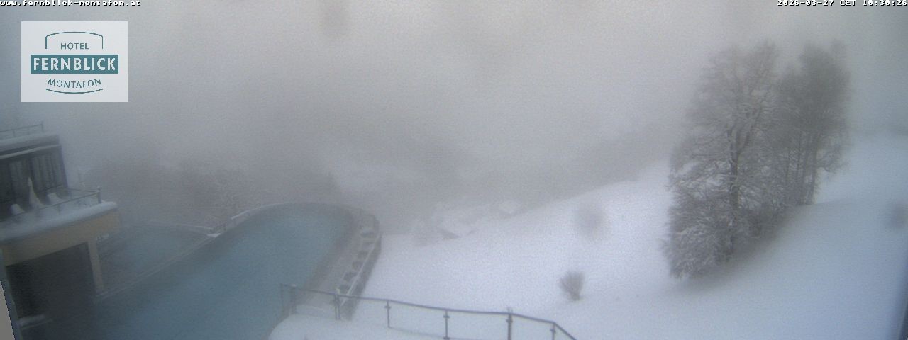 Archiv Foto Webcam Bartholomäberg: Ferienhotel Fernblick