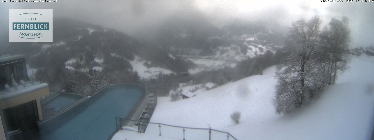 Archiv Foto Webcam Bartholomäberg: Ferienhotel Fernblick