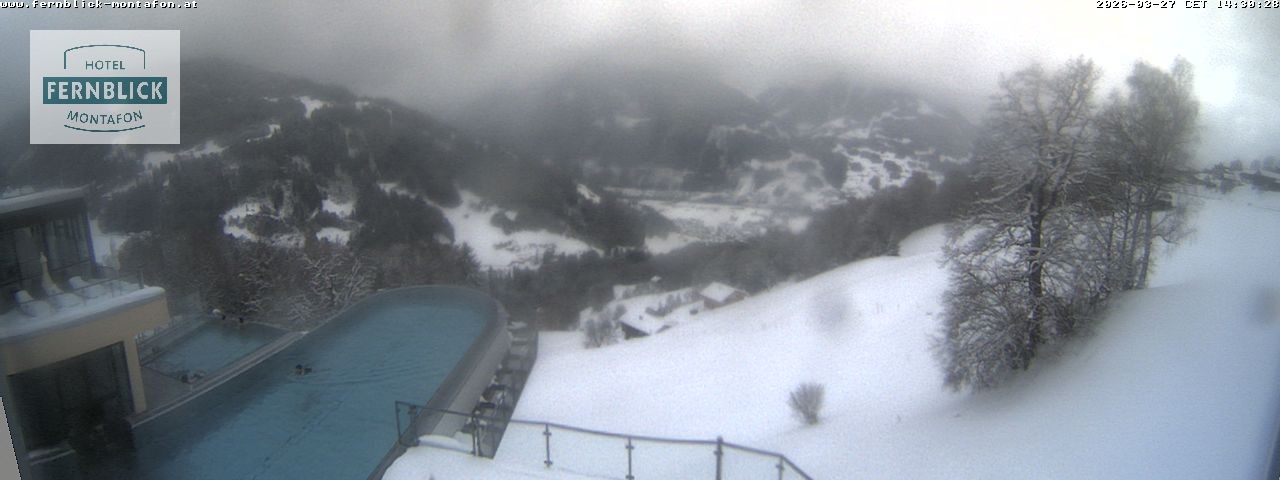 Archiv Foto Webcam Bartholomäberg: Ferienhotel Fernblick