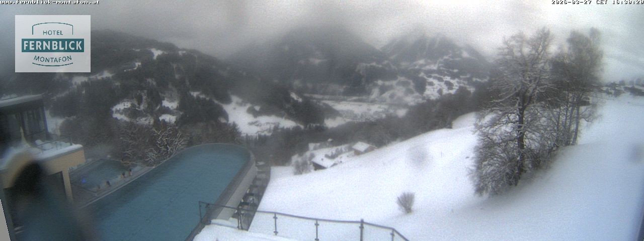 Archiv Foto Webcam Bartholomäberg: Ferienhotel Fernblick