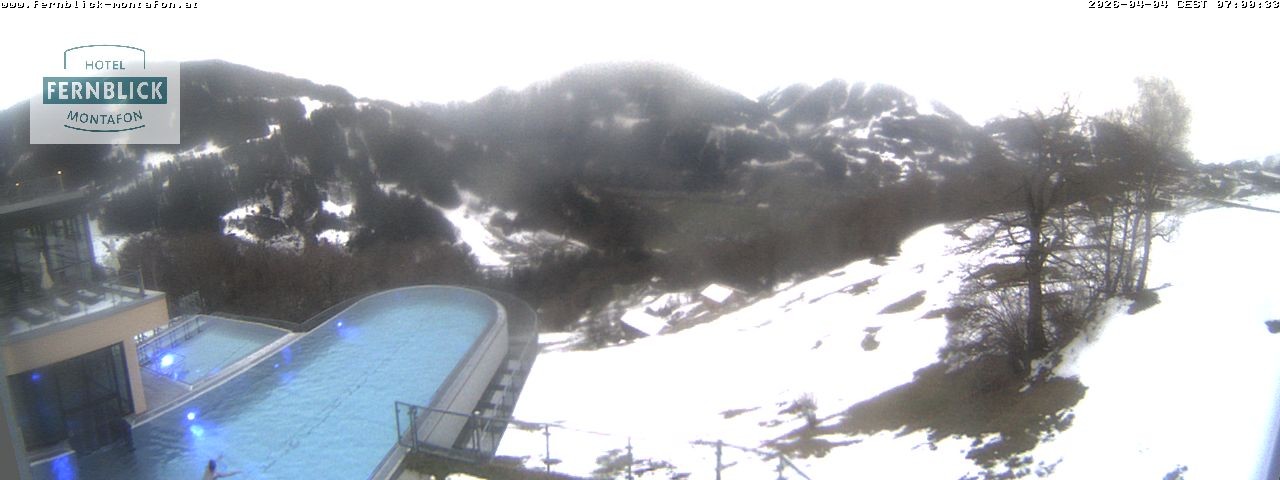 Archiv Foto Webcam Bartholomäberg: Ferienhotel Fernblick