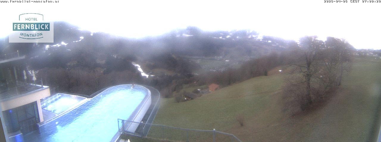 Archiv Foto Webcam Bartholomäberg: Ferienhotel Fernblick