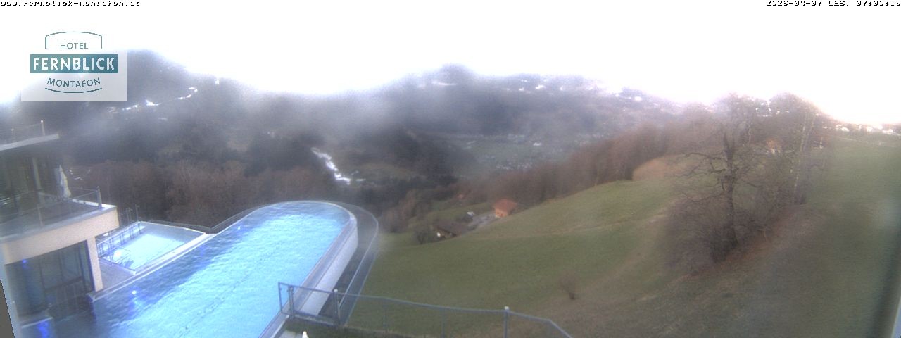 Archiv Foto Webcam Bartholomäberg: Ferienhotel Fernblick