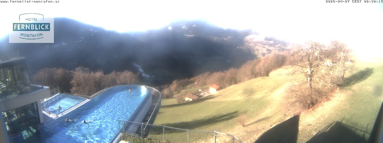 Archiv Foto Webcam Bartholomäberg: Ferienhotel Fernblick