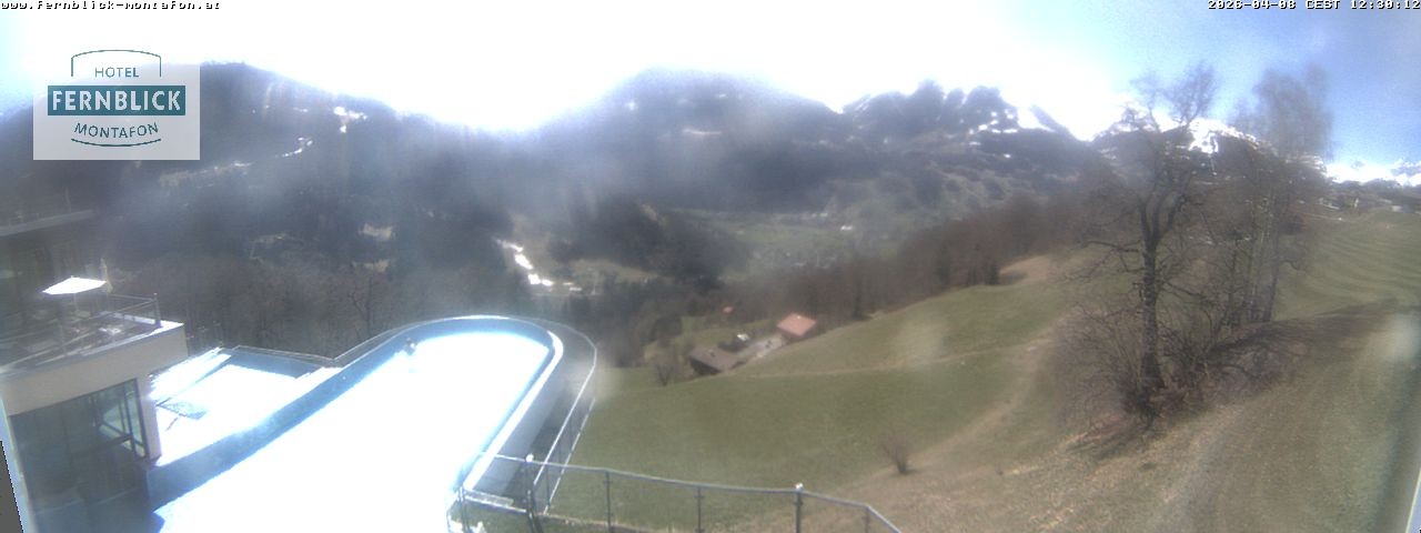 Archiv Foto Webcam Bartholomäberg: Ferienhotel Fernblick