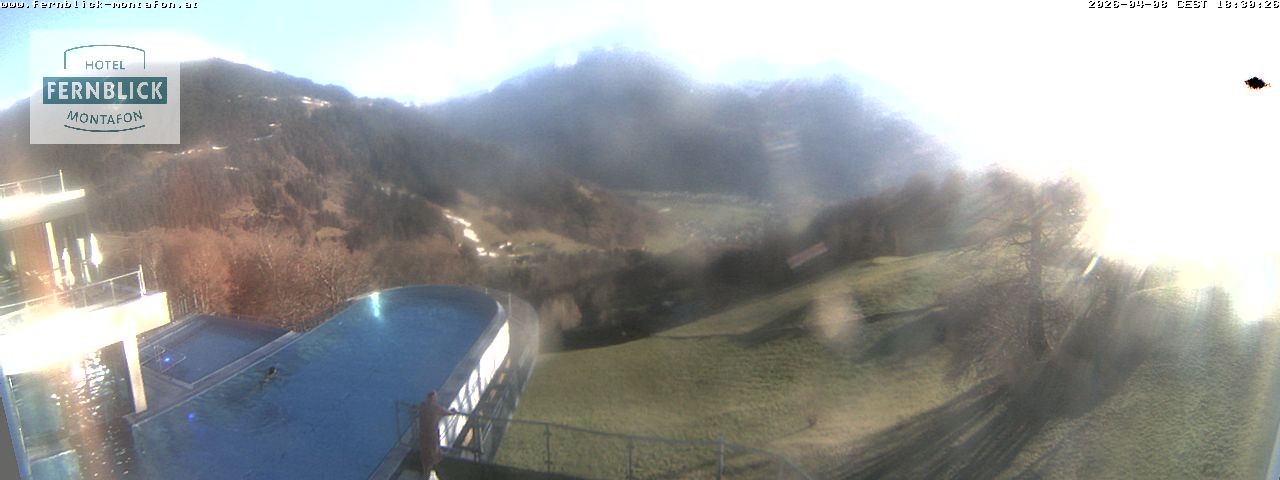 Archiv Foto Webcam Bartholomäberg: Ferienhotel Fernblick