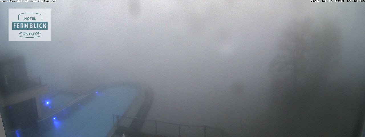 Archived image Webcam Hotel Fernblick in Bartholomäberg