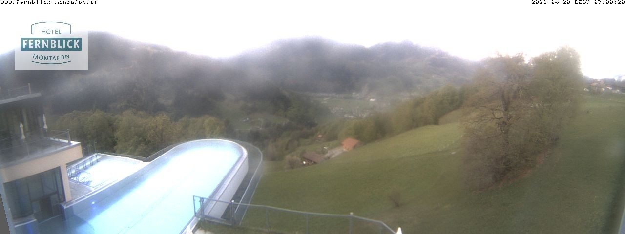 Archiv Foto Webcam Bartholomäberg: Ferienhotel Fernblick