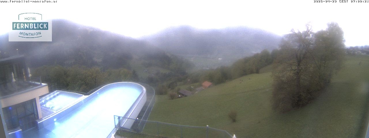 Archiv Foto Webcam Bartholomäberg: Ferienhotel Fernblick