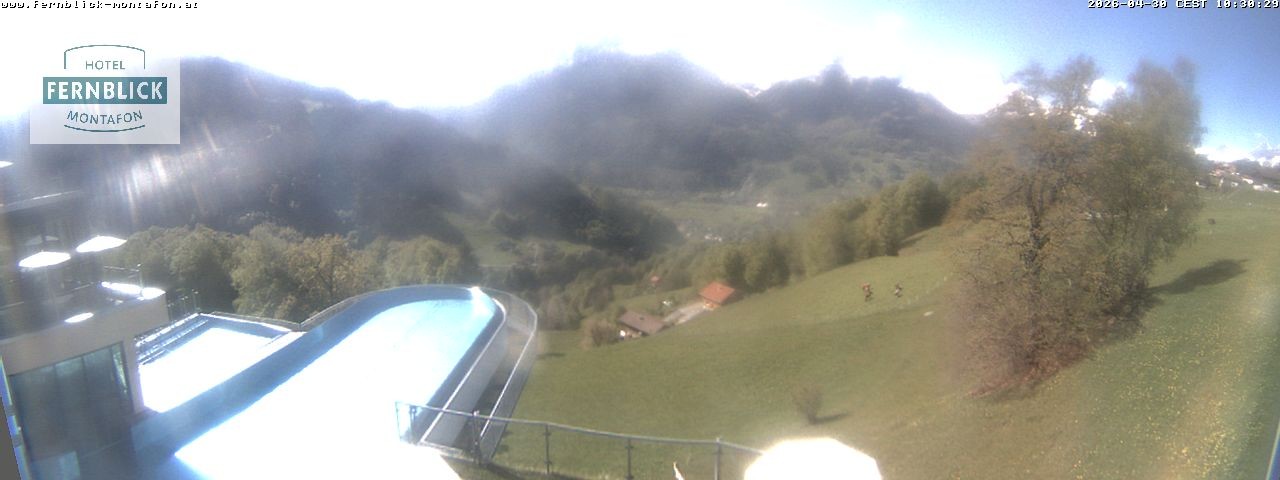 Archiv Foto Webcam Bartholomäberg: Ferienhotel Fernblick