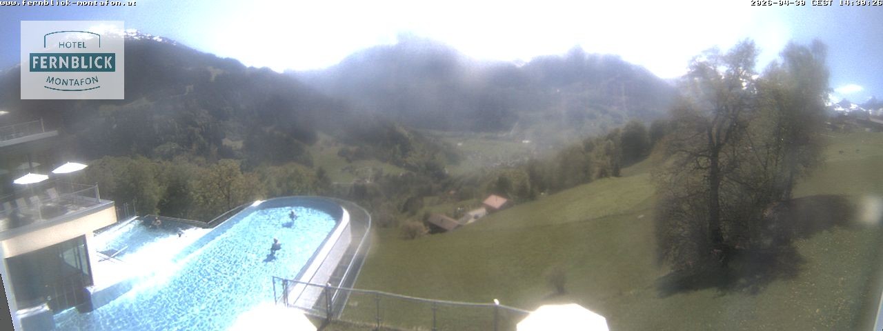 Archiv Foto Webcam Bartholomäberg: Ferienhotel Fernblick