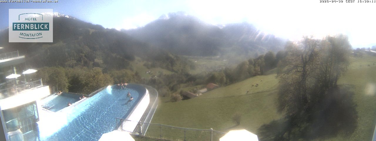 Archiv Foto Webcam Bartholomäberg: Ferienhotel Fernblick