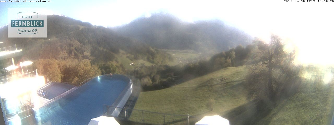 Archiv Foto Webcam Bartholomäberg: Ferienhotel Fernblick