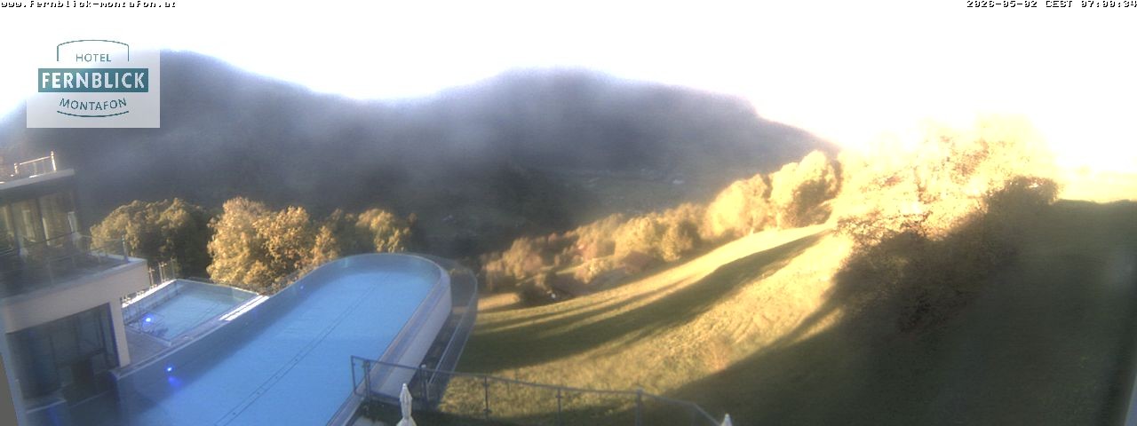 Archiv Foto Webcam Bartholomäberg: Ferienhotel Fernblick